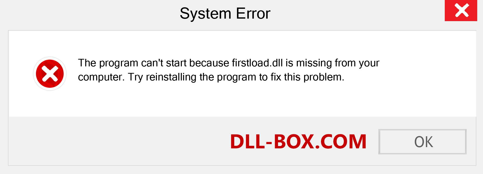  firstload.dll file is missing?. Download for Windows 7, 8, 10 - Fix  firstload dll Missing Error on Windows, photos, images